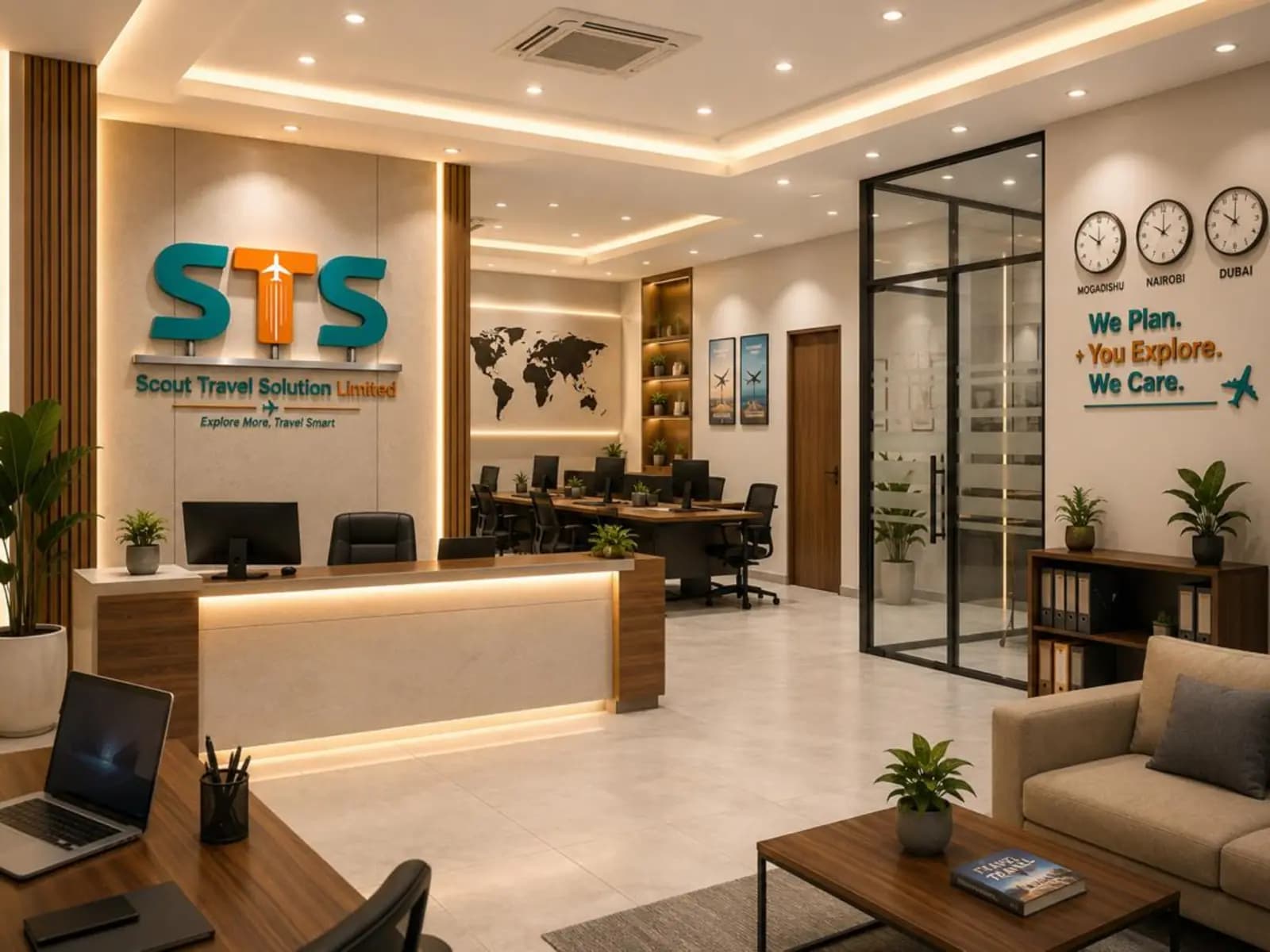 STS Somalia office reception